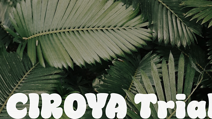 CIROYA Trial Font