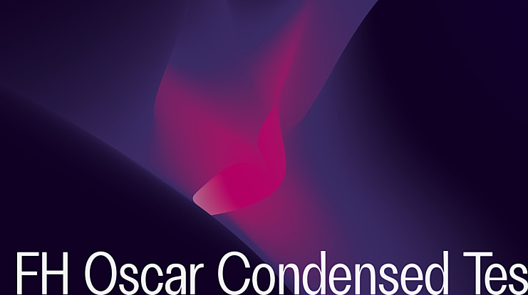 FH Oscar Condensed Test Font Family