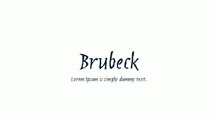 Brubeck Font