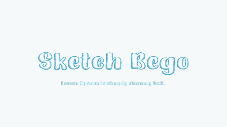 Sketch Bego Font Family