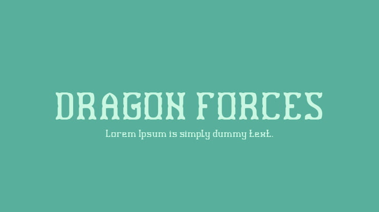 DRAGON FORCES Font