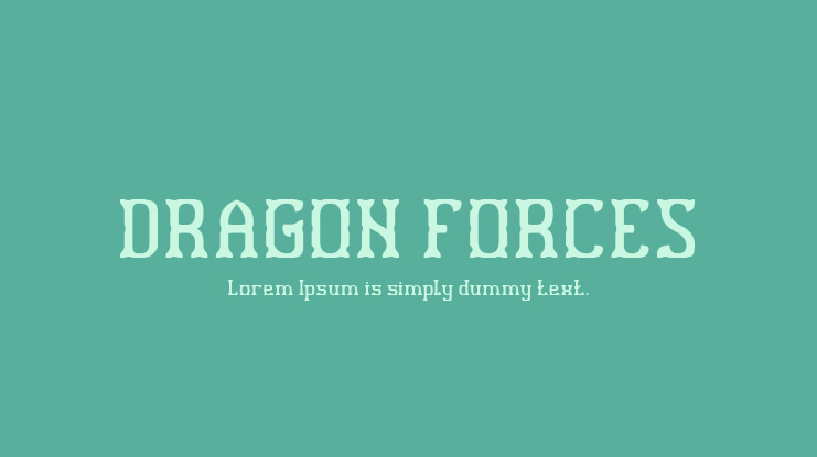 DRAGON FORCES Font