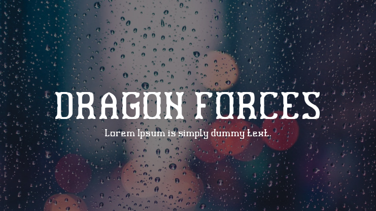 DRAGON FORCES Font