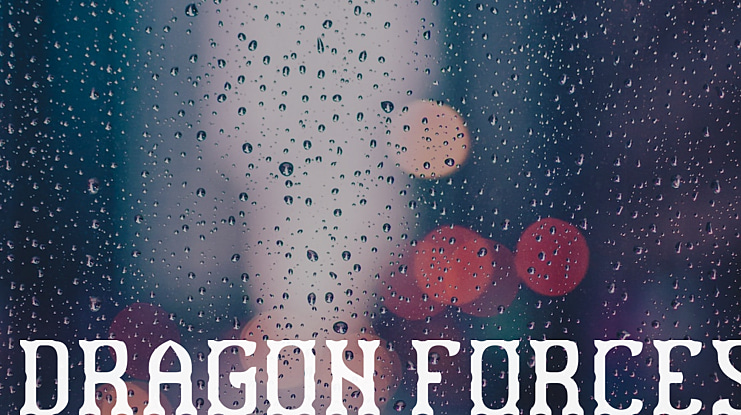 DRAGON FORCES Font