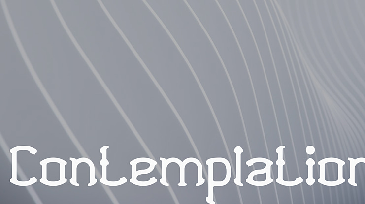 Contemplation Font