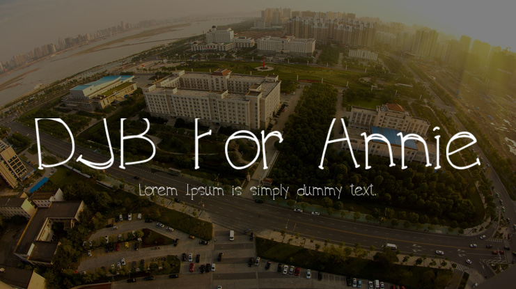 DJB For Annie Font