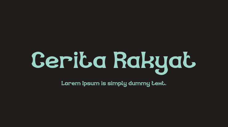 Cerita Rakyat Font