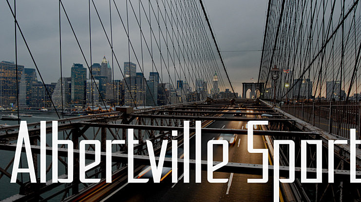Albertville Sport Font
