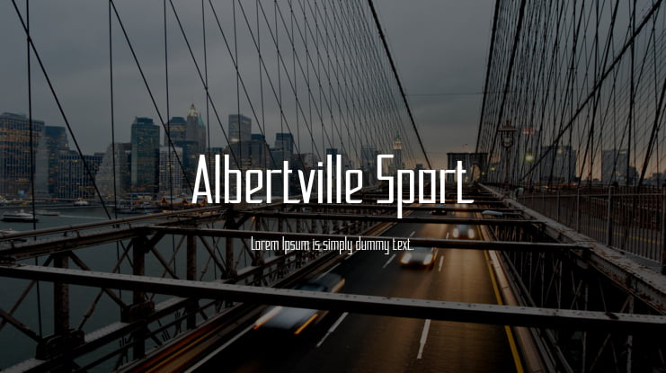 Albertville Sport Font