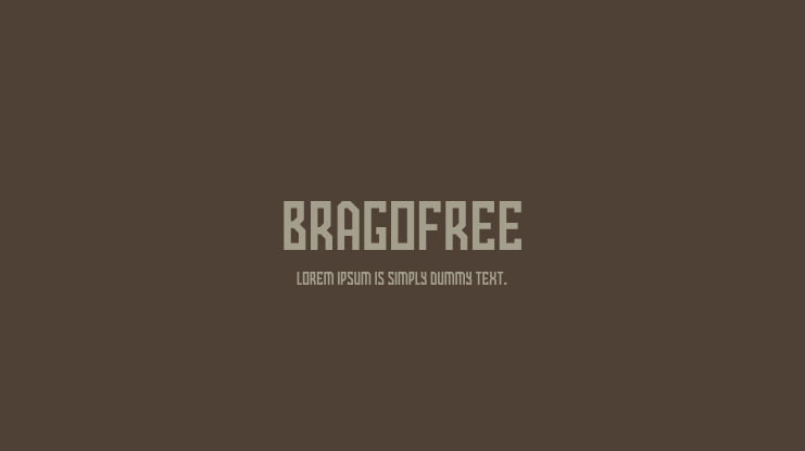BragoFree Font