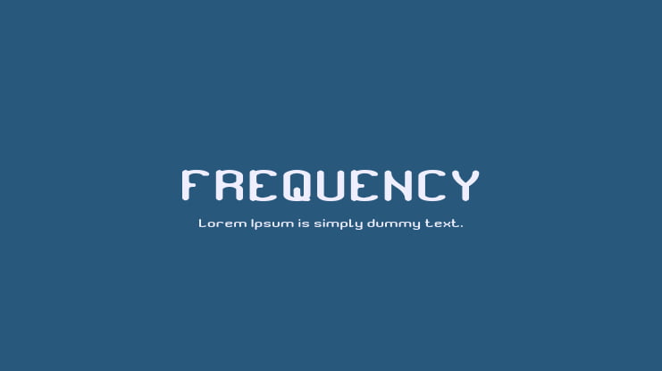 FREQUENCY Font
