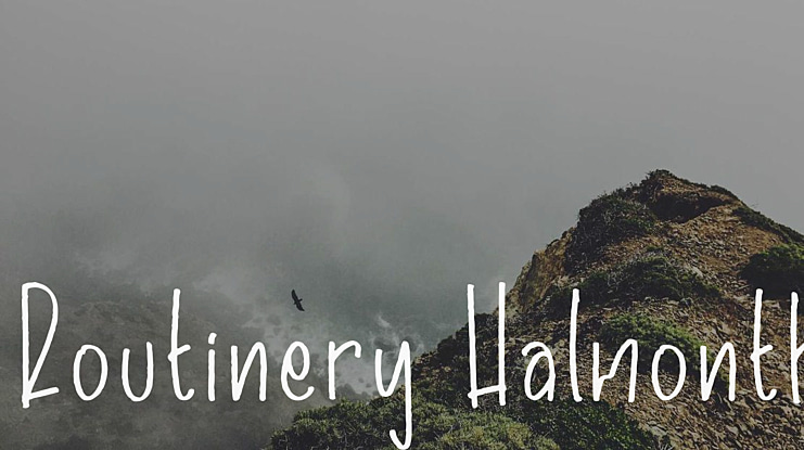 Routinery Halmonth Font Family