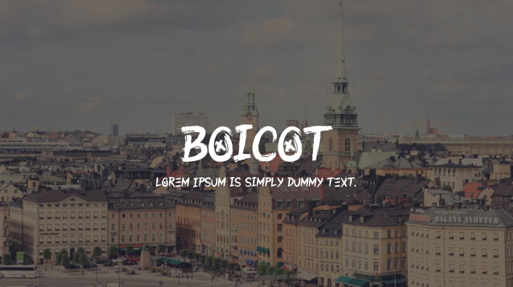 Boicot Font