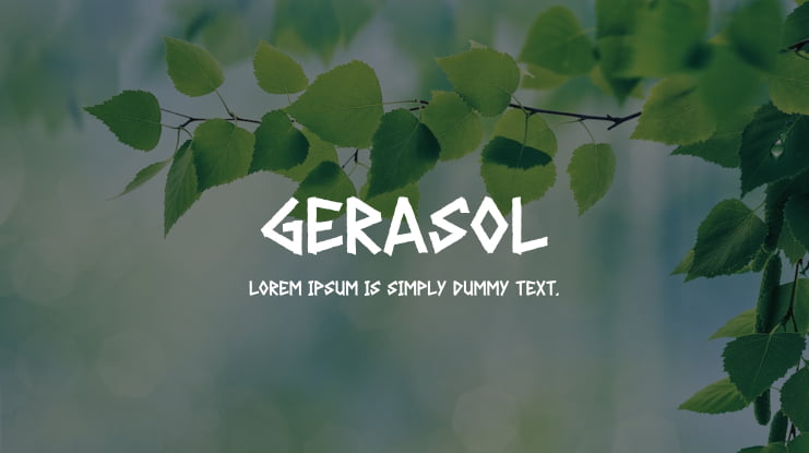 GERASOL Font