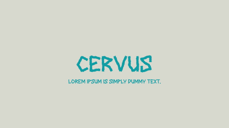 CERVUS Font