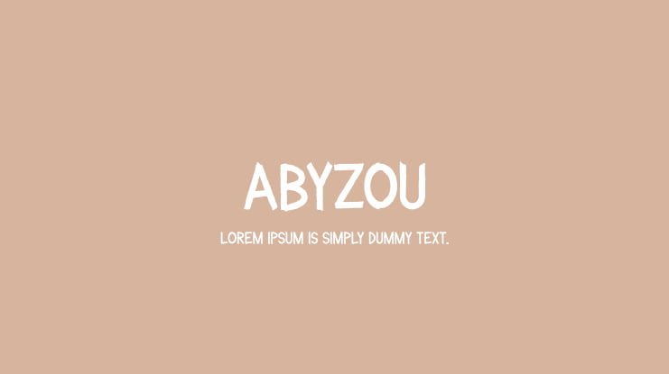 ABYZOU Font