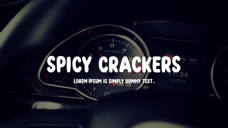 Spicy Crackers Font