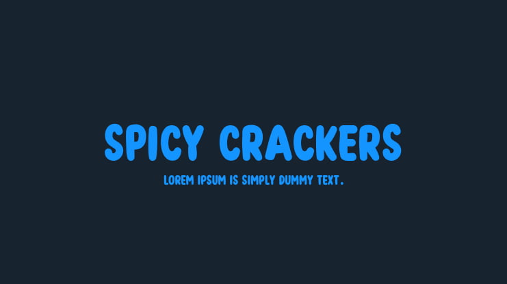 Spicy Crackers Font