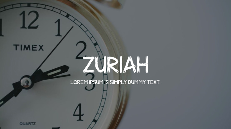 ZURIAH Font