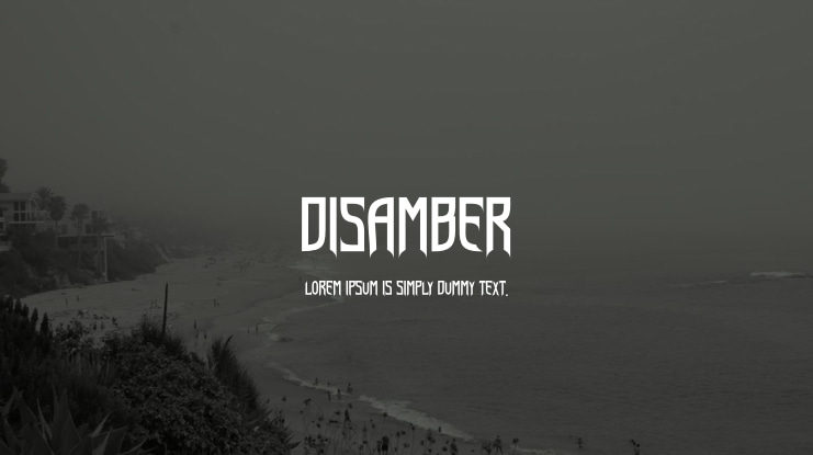 Disamber Font