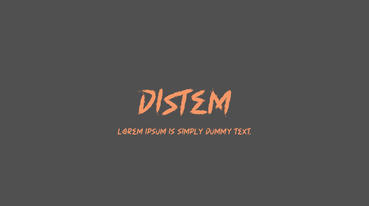 Distem Font