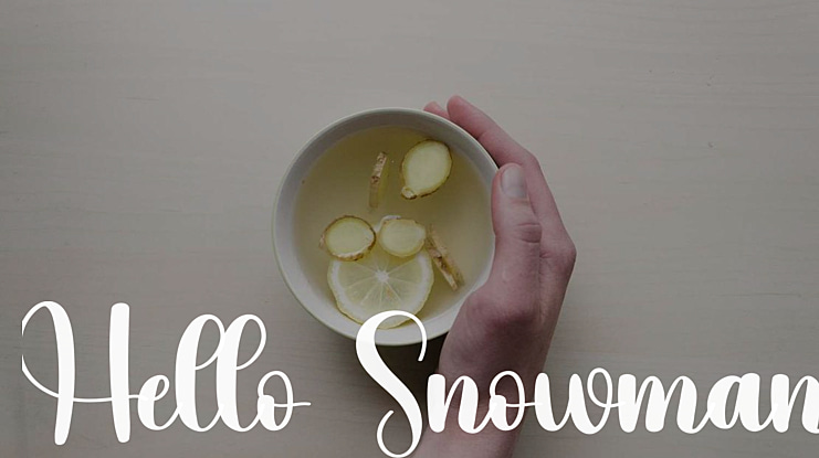 Hello Snowman Font
