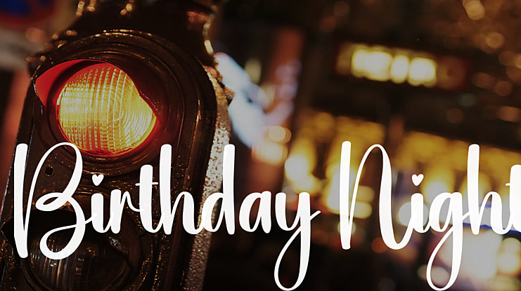 Birthday Night Font