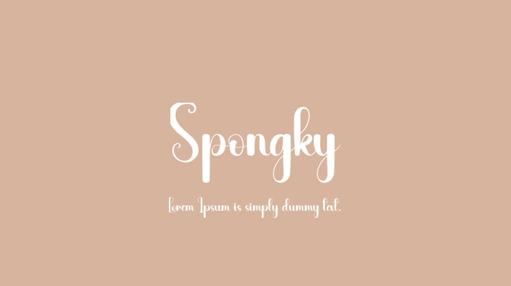 Spongky Font