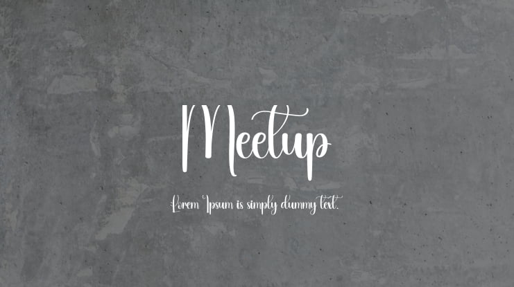 Meetup Font