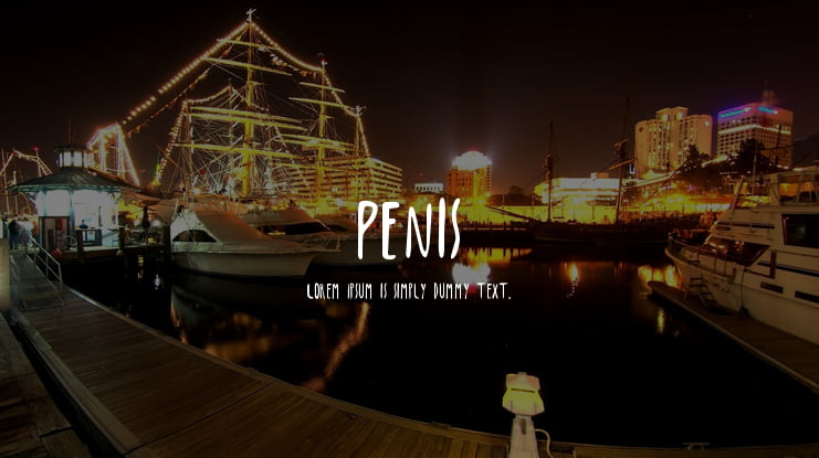 Penis Font