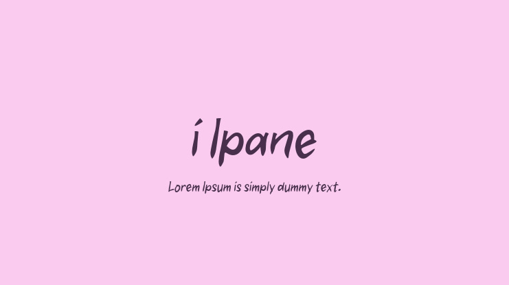 i Ipane Font