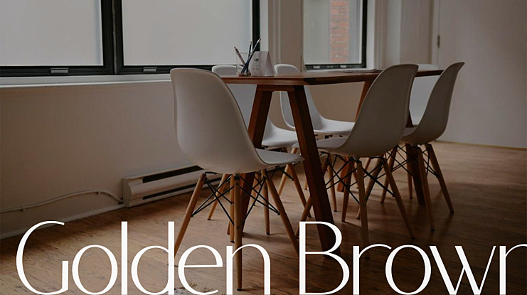 Golden Brown Font