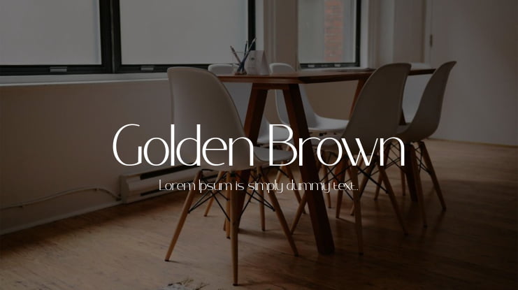 Golden Brown Font