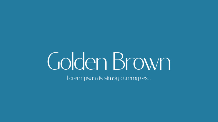Golden Brown Font
