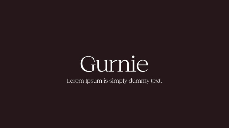 Gurnie Font