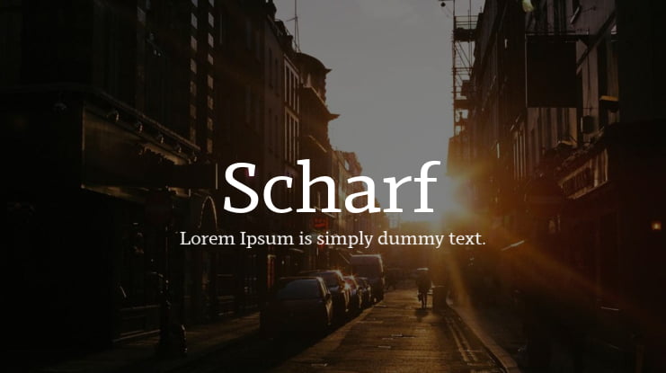 Scharf Font Family