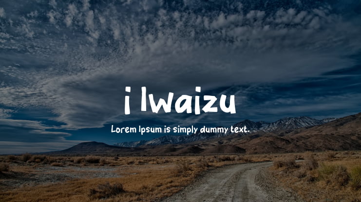 i Iwaizu Font