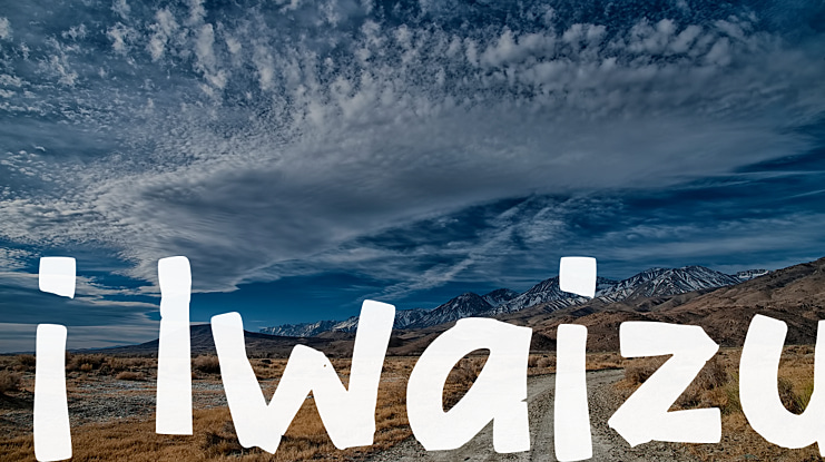 i Iwaizu Font