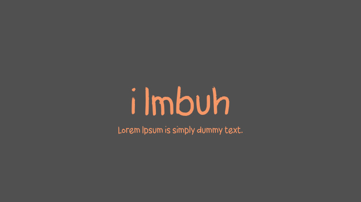i Imbuh Font