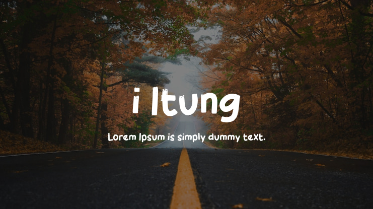 i Itung Font
