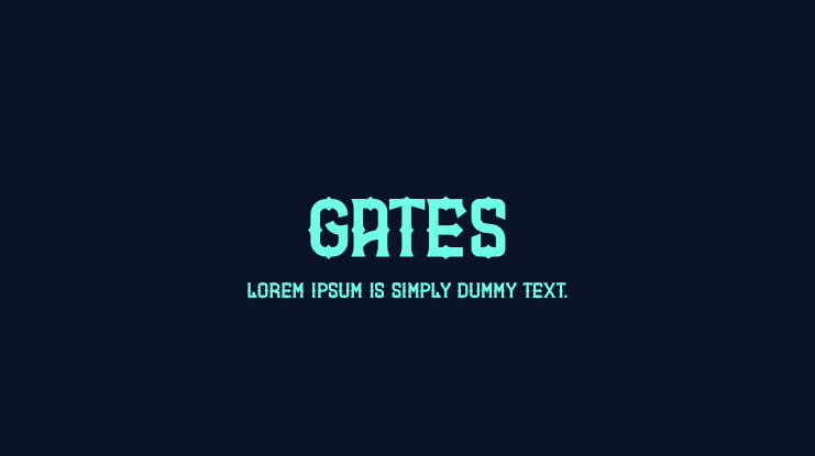 GATES Font Family