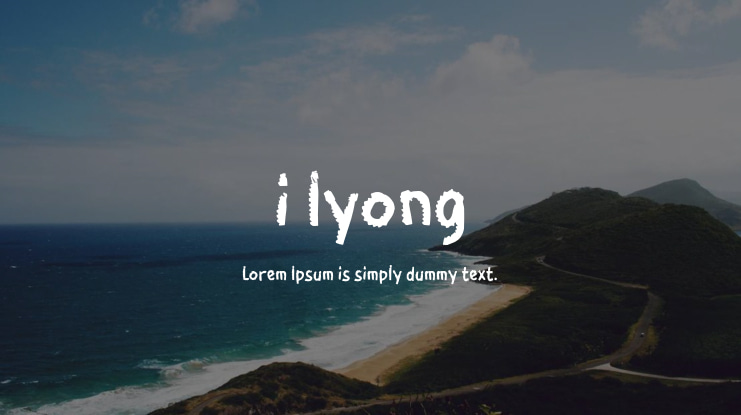 i Iyong Font
