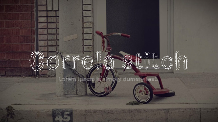 Correla stitch Font