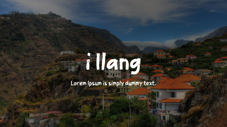 i Ilang Font