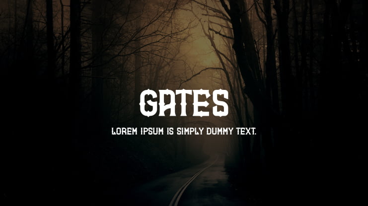 GATES Font