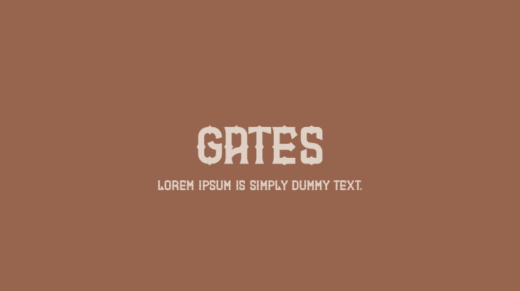 GATES Font