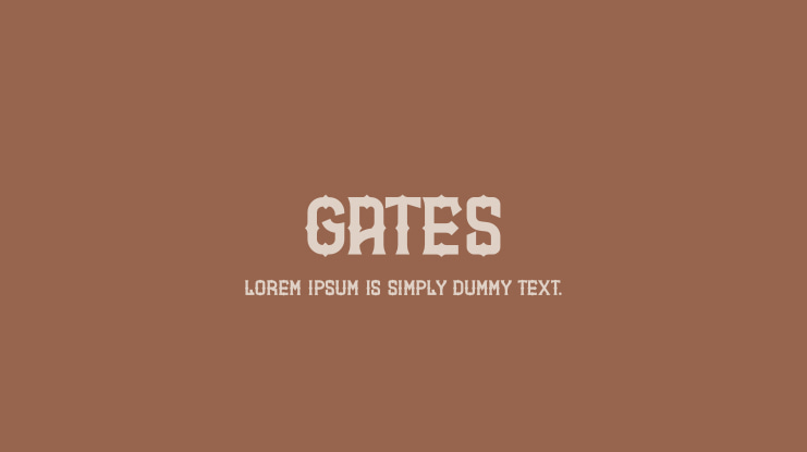 GATES Font