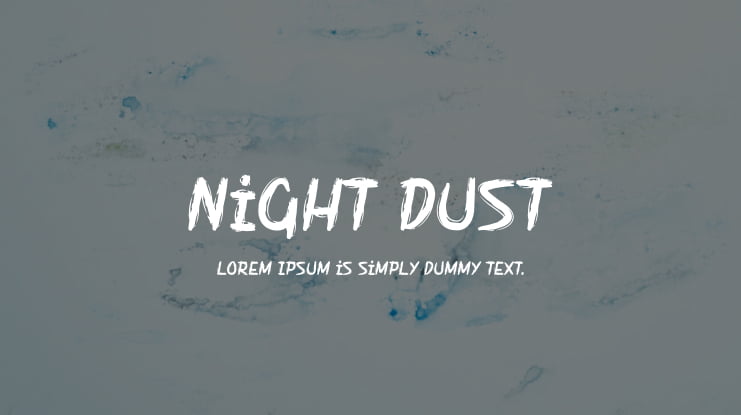 Night Dust Font