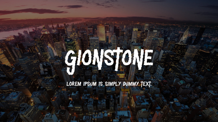 Gionstone Font