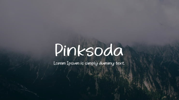 Pinksoda Font